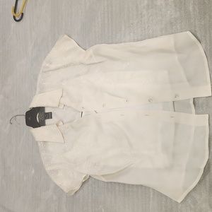 Carmen Marc Valvo Vintage Silk Sequin Blouse with camisole.